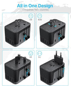 Universal Travel Adapter, VINTAR International Power Adapter - Image 2