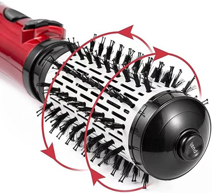 Heated Styling Brush Dryer - All in Volumizing Tool for Quick Looks | Coated Body with Even Heat Flow, Electric Grooming Appliance for Daily Styling 14.57x5.51 in