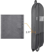 Zilink 43" Suit Bags for Closet Storage and Travel Gusseted Hanging Garment - Image 4