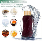 Collapsible Water Bottles, Leak Proof, Reuseable BPA Free Silicone Foldable - Image 6