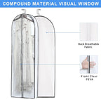 Clear Garment Storage with 4" Gusseted Hanging Covers - Image 4