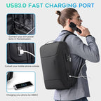 BANGE Anti Theft Business Backpack Fits 15.6 Inch Laptop, Smart Work Backpack - Image 4