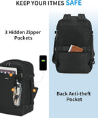 ECOHUB Travel Backpack for Men Women, Carry on Backpack - Image 4