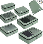 ECOHUB 7 Set Packing Cubes Tear-Resistant Luggage Packing Organizers by ECOHUB