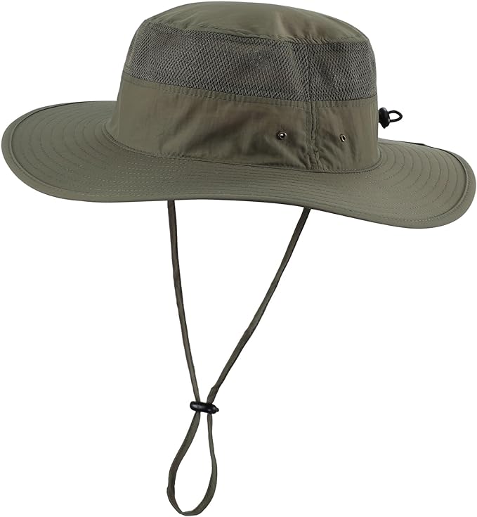 Home Prefer UPF 50+ Men's Sun Hat Wide Brim Bucket Hat UV Protection Hat by HomePreferHatsCaps