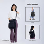 Sherpani Soleil, Anti Theft Convertible Backpack, 3 in 1 Tote Bag, Cross Body - Image 4