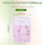 600PCS Portable Mini Soap Sheets – Scented Disposable Hand Washing Paper - Image 2