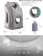 Inflatable Travel Air Pillow for Sleeping to Avoid Neck and Shoulder Pain - Image 4