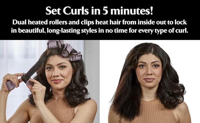 Remington Pro Hair Setter Hot Rollers, Curlers With Thermaluxe Advanced Thermal Technology