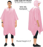 PTEROMY Hooded Rain Poncho for Adult - Image 5