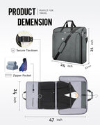 MATEIN Travel Garment Bag, Double Layer Folding Suit Bag - Image 6
