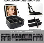 Travel Makeup Bag for Makeup Artists Large Makeup Case, - Image 2