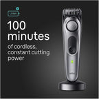 Braun All-in-One Men's Shaving Kit Series 7 7440, 12-in-1 Beard, Face, Nose, Ear Trimmer, Hair Clippers, Body Groomer and Manscaping + Travel Case + Charging Stand, Holiday Gifts for Men