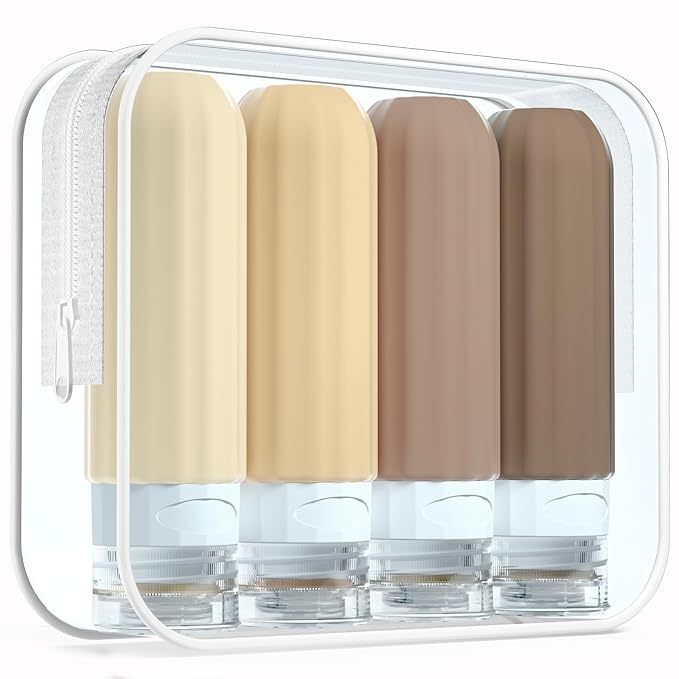 Travel Bottles for Toiletries, TSA Approved, Silicone Travel Bottles, BPA Free by Mrsdry