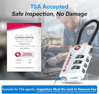 Forge TSA Approved Cable Luggage Locks, Re-settable Combination - Image 2