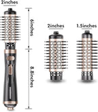 Beautimeter Hair Dryer Brush 3-in-1 Hair Styler, Rotating Blow Dryer Brush with 2-Inch and 1.5-Inch Brushes