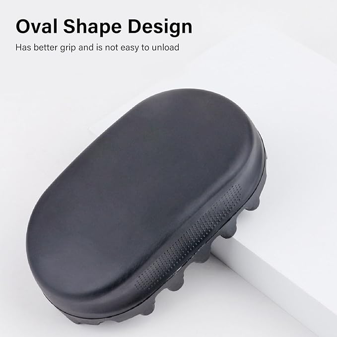 Hair Sponge, Rubber Curling Hair Brush Convenient to Use Afro Hair Sponge Barber Brush Washable Brush Ergonomic Hair Brush Sponge for Afro, Coils, Dreadlocks