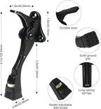 Black Kick Down Door Stoppers for Bottom of Door, Heavy Duty Kickdown Door Stop - Image 5