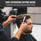 Stainless Steel Hair Thinning Styling Razors for Cutting Hair, Hair Texturizing Cutting Razor for Salon and Home,10 PCS Sharp Blades Included