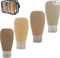 Travel Bottles for Toiletries, TSA Approved 3oz Leak Proof Silicone Refillable by Lyob
