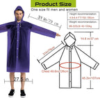 Rain Coats - Reusable EVA Rain Ponchos - Image 2