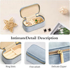 TAIMY Mini Jewelry Travel Case, Velvet Small Travel Jewelry Box, Portable - Image 4