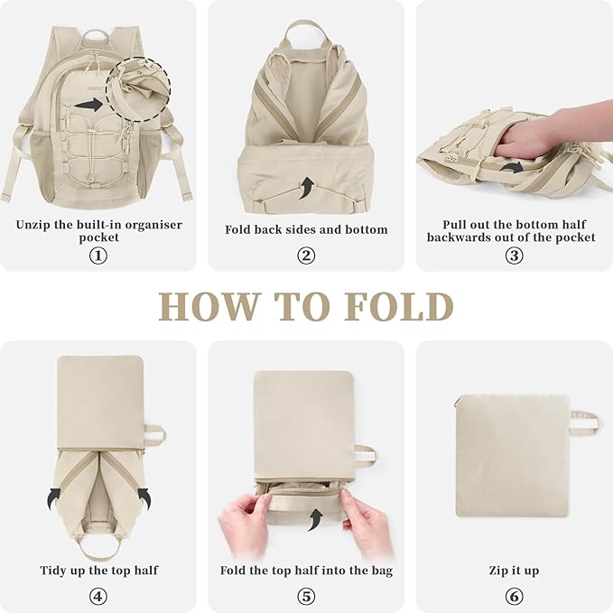 ZOMFELT Hiking Backpack for Women Men, 15L Lightweight Packable Backpack for - Image 7