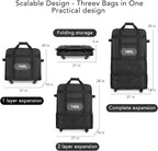 Suitcases with Wheels, Expandable Foldable Luggage Bag - Image 2