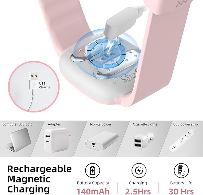 EmeTerm Fashion Pink Anti-Nausea Wristband Relieve Morning Motion Travel - Image 5