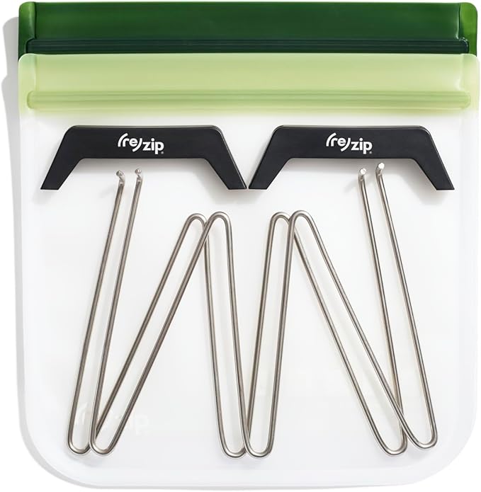 zip Reusable Bag Drying Rack and Organizer | Includes 2 Reusable Leakproof Flat - Image 7