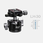 Leofoto Professional Camera Tripod, 4 Leg Sections, 360° Ball Head, Max Load - Image 4