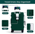 Nobl Travel Carry On Luggage, Noble Zipperless Aluminum Frame PC Hard Shell - Image 3