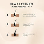 AIMIKE Scalp Massager Shampoo Brush, Soft Silicone Scalp Scrubber, Scalp Brush/Exfoliator for Washing Hair Dandruff, Scalp Massager Hair Growth Stimulator, Wet Dry Scalp Hair Scrubber - Oatmeal