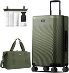 ECOHUB Hardside Expandable Carry On Luggage, Recycled PC 24" Rolling Luggage by ECOHUB