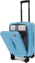 20 Inch Luggage with Spinner Wheels, Expandable Front Opening Suitcase 100% PC by QIMER