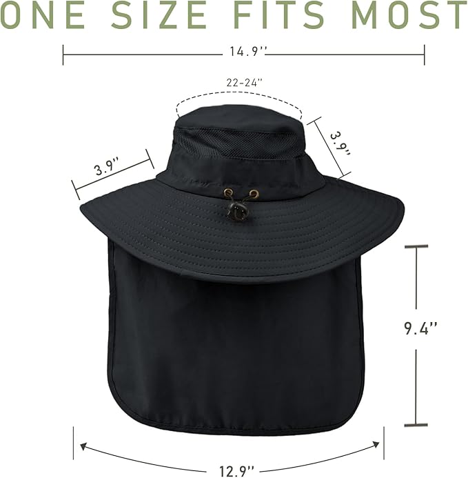 Fishing Hat Breathable Wide Brim Sun Hats - Image 6