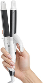Europe Travel Curling Iron Mini: Dual Voltage Curling Iron for Traveling - Mini Travel Curling Irons 1 Inch with US Plug,Black 450℉ for Thick/Coarse Short Hair