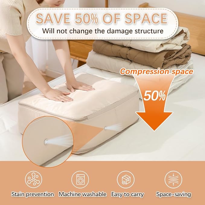 3PCS XL ultra space saving bags self compression organizer bags Space saver bag - Image 2