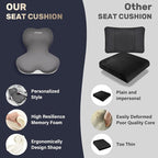 Coverado Car Seat Cushion and Lumbar Support Pillow One Piece, Memory Foam - Image 9