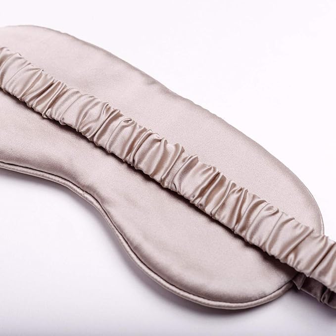 Silk Sleep Mask Light Blocking Luxury 100% Mulberry 19mm Silk Eye Mask Eye - Image 3