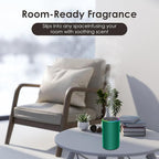 Waterless Essential Oil Diffuser, Battery Powered Mini Scent Air Machine, Aromatherapy Mist Diffuser for Home Room Car Office (Green)