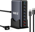 500W Fast Charging 8 Port USB C Charger Block by Unknown