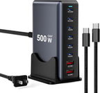 500W Fast Charging 8 Port USB C Charger Block by Unknown
