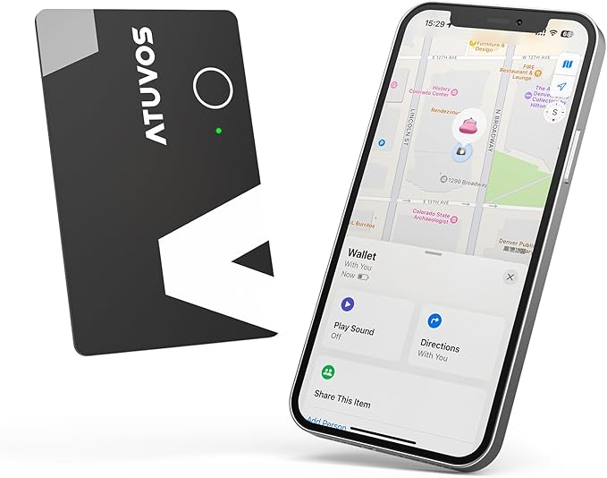 ATUVOS Rechargeable Wallet Tracker Card, Ultra Slim 1.6mm Wallet Card Tracker - Image 8