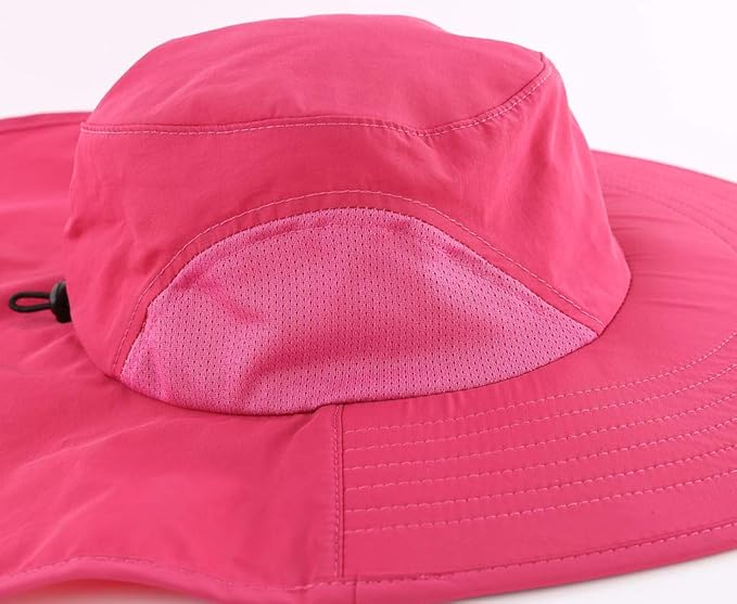 Home Prefer Outdoor UPF50+ Sun Hat Wide Brim Mesh Fishing Hat - Image 4