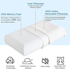 YOUR MOON Memory Foam Travel Pillow, Pure Cotton Cover, Compressible Camping - Image 6