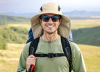 Home Prefer UPF 50+ Sun Hats for Men Women Wide Brim Fishing Hat - Image 2