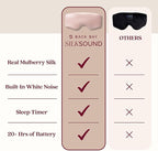 SilkSound 100% Mulberry Silk Bluetooth Sleep Mask, Skin-Friendly Sleeping - Image 4