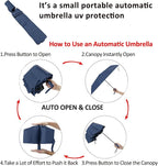 BAODINI Small UV Protection Travel Umbrella Compact - Image 5