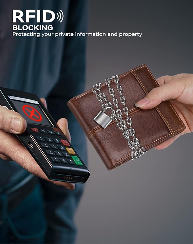 Swallowmall Mens Wallet Rfid Blocking Leather Wallet - Image 2